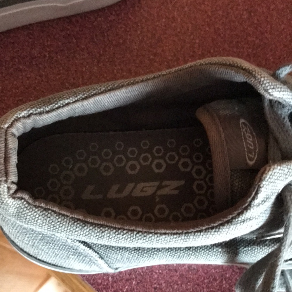 LUGZ Mens Grey Canvas Skateboarding sneakers Sz 8 - Picture 2 of 4